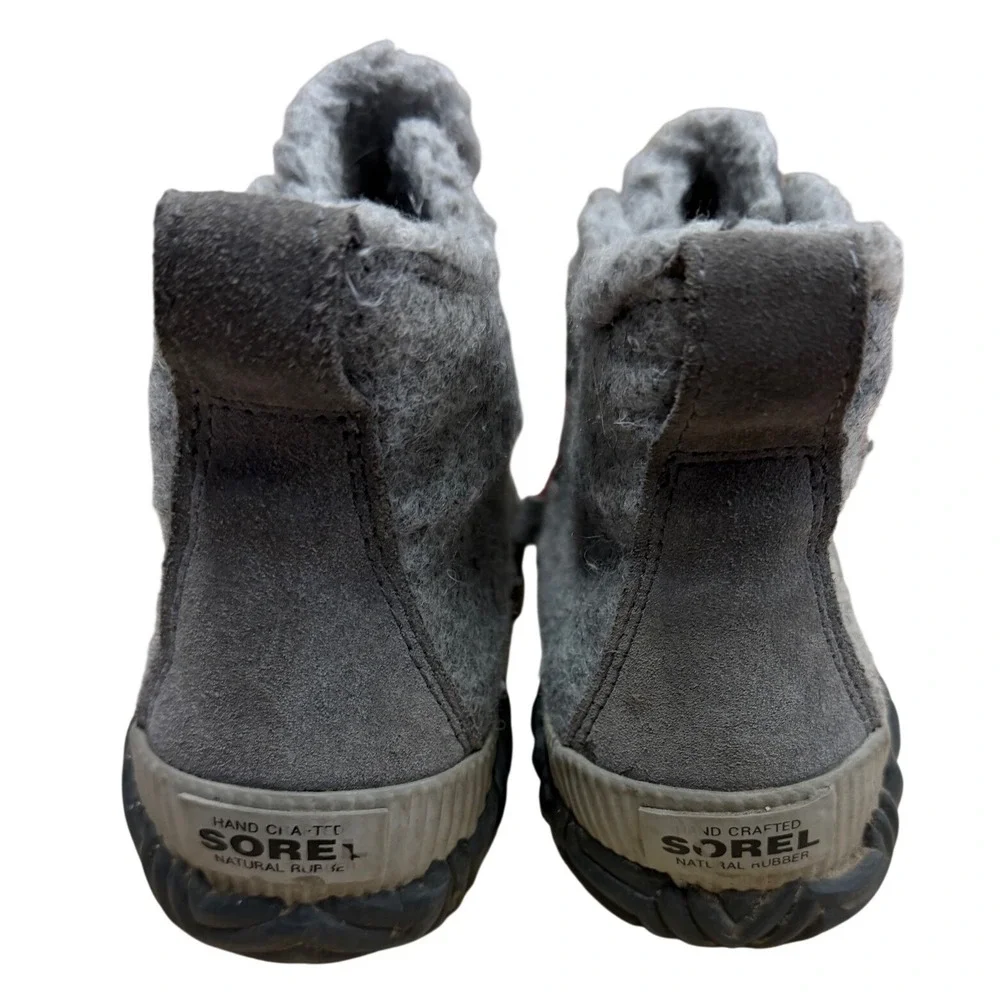 Sorel‎ Waterproof Out N About Felt Duck Boots Pink Laces Women's Size 6
